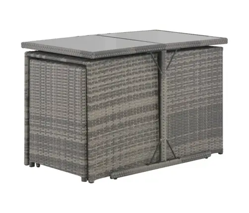 Lauko Valg. Baldų Kompl. Su Pagalv., 7D., Pilk. Sp., Polirat.