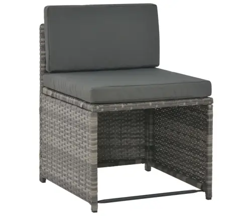 Lauko Valg. Baldų Kompl. Su Pagalv., 7D., Pilk. Sp., Polirat.