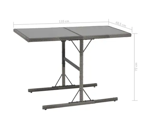 Lauko Valg. Baldų Kompl. Su Pagalv., 7D., Pilk. Sp., Polirat.