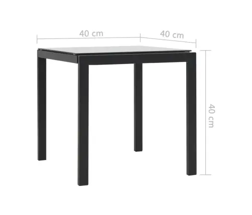 Sauļošanās Zviļņi, 2 Gb., Ar Galdu, Melns Pe Pinums, Tekstilēns Vidaxl