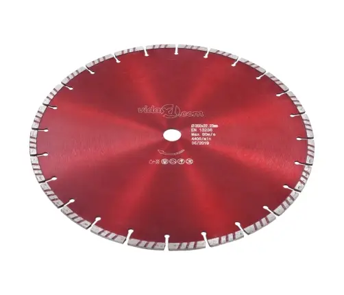 Turbo Deimantinis Pjovimo Diskas, Plienas, 350Mm