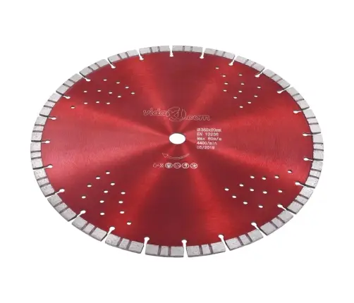 Turbo Deimantinis Pjovimo Diskas Su Angomis, Plienas, 350Mm