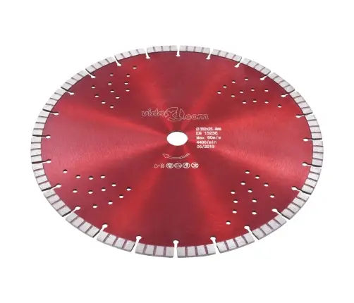 Turbo Deimantinis Pjovimo Diskas Su Angomis, Plienas, 350Mm