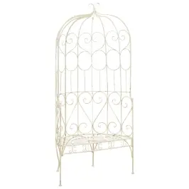 Dārza Sols, 95 Cm, Dzelzs, Antīki Balts Vidaxl