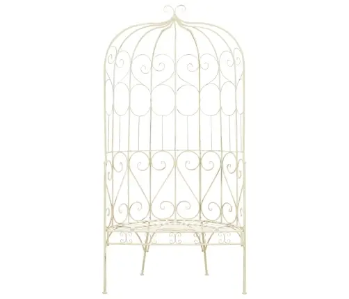 Dārza Sols, 95 Cm, Dzelzs, Antīki Balts Vidaxl