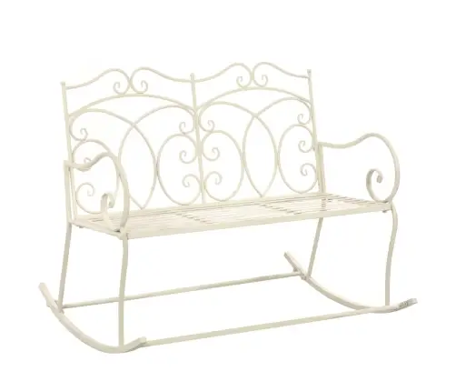 Dārza Sols, 104 Cm, Antīki Balta Dzelzs Vidaxl