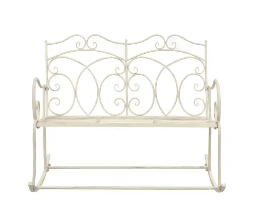 Dārza Sols, 104 Cm, Antīki Balta Dzelzs Vidaxl