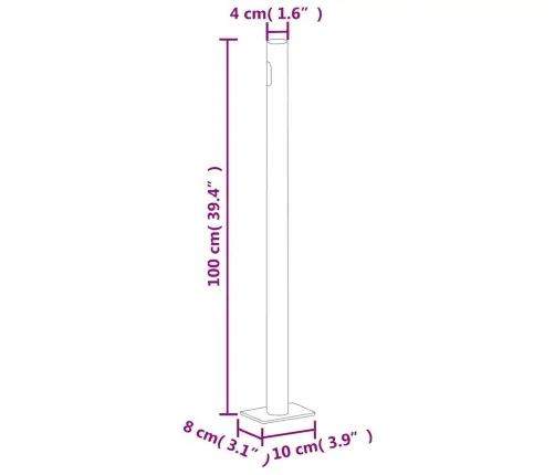 Izvelkama Sānu Markīze, 160 X 500 Cm, Brūna Vidaxl