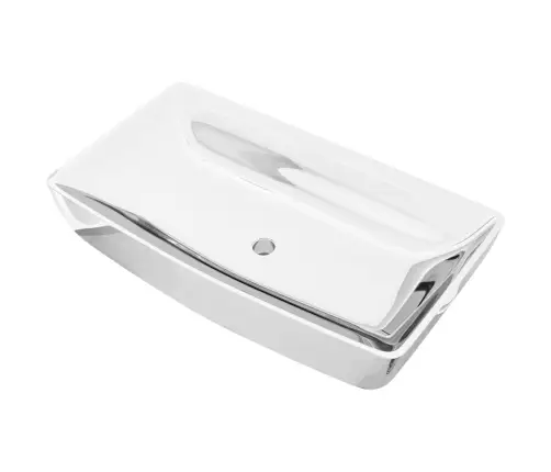 Valamu 71 X 38 X 13,5 cm Keraamiline, Hõbedane