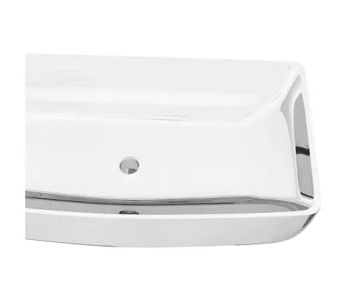 Valamu 71 X 38 X 13,5 cm Keraamiline, Hõbedane