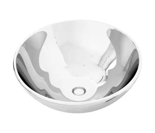 Izlietne, 32,5X14 Cm, Keramika, Sudraba Krāsa Vidaxl