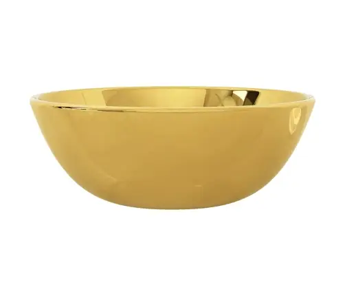 Izlietne, 28X10 Cm, Keramika, Zelta Krāsā Vidaxl