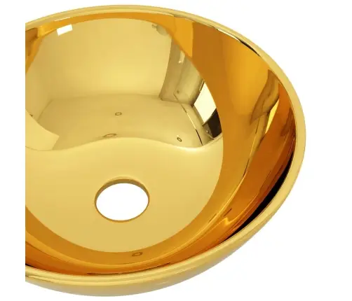 Izlietne, 28X10 Cm, Keramika, Zelta Krāsā Vidaxl