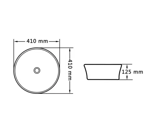 Izlietne, 41X12,5 Cm, Keramika, Balta Vidaxl