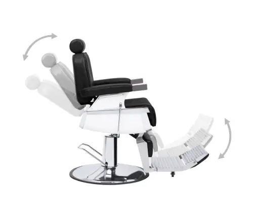 Juuksuritool, Must, 68 X 69 X 116 cm Kunstnahast