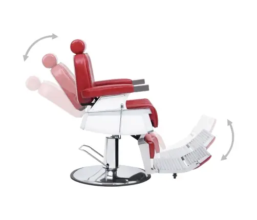 Frizieru Krēsls, 68X69X116 Cm, Sarkana Mākslīgā Āda Vidaxl