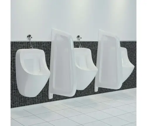 Pisuāru Starpsiena, Stiprināma Pie Sienas, Balta Keramika Vidaxl