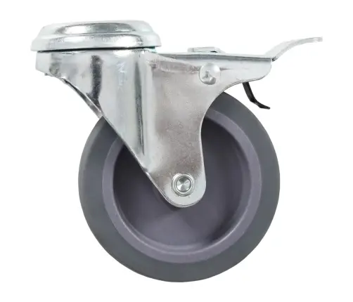 Ratukai Su Dvigubais Stabdžiais, 4Vnt., 75Mm, Tvirtinami Varžtu