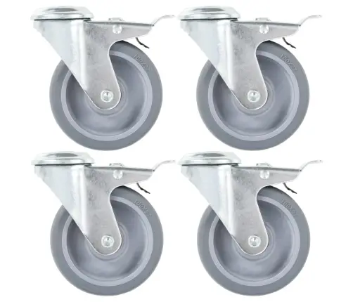 Grozāmi Ritenīši Ar Dubultām Bremzēm, 4 Gab., 100 Mm Vidaxl