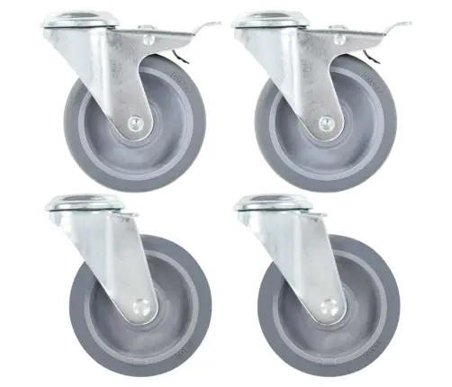 Grozāmi Ritenīši, 4 Gab., 100 Mm Vidaxl