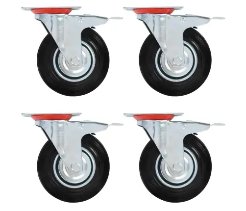 Grozāmi Ritenīši Ar Dubultām Bremzēm, 4 Gab., 125 Mm Vidaxl