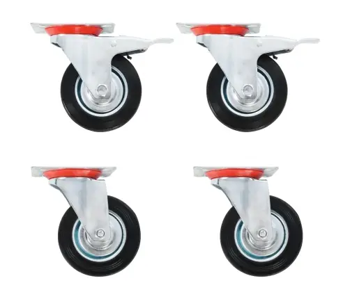 Grozāmi Ritenīši, 4 Gab., 100 Mm Vidaxl