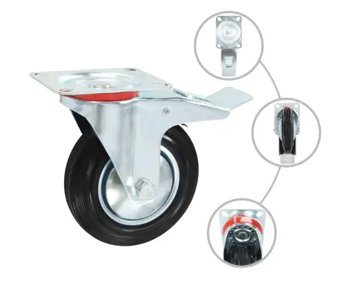 Pöörlevad Rattad 4 Tk 160 Mm