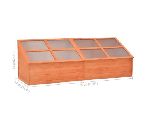 Šiltnamis, 180X57X62cm Mediena