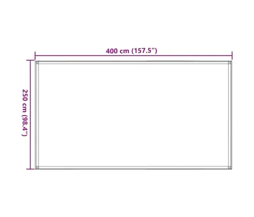 Telts Paklājs, 250X400 Cm, Hdpe, Zaļš Vidaxl