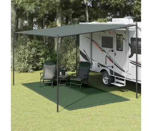 Telts Paklājs, 250X400 Cm, Hdpe, Zaļš Vidaxl