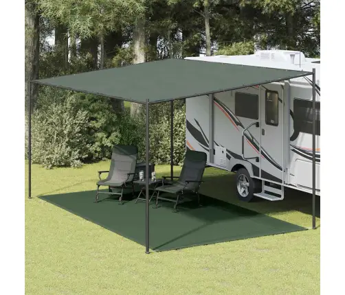 Telts Paklājs, 300X500 Cm, Hdpe, Zaļš Vidaxl