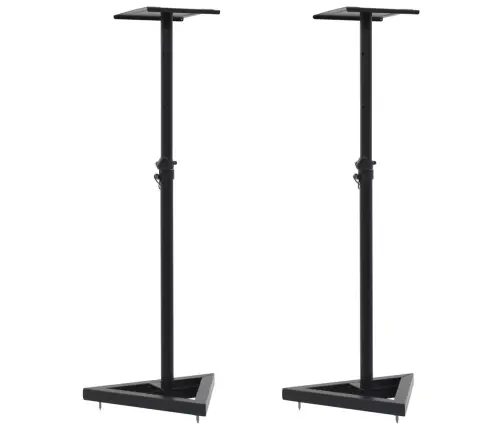 Stuudiomonitori Kõlarialused 2 Tk, Must, Teras