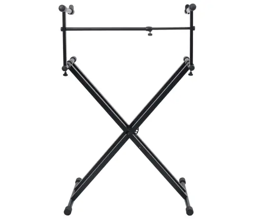 Taustiņinstrumentu Statīvs, X Forma, Dubults, Melns Vidaxl