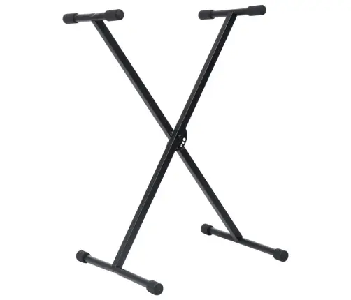 Taustiņinstrumentu Statīvs Un Soliņš, Melns Vidaxl