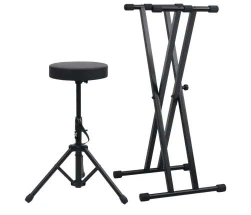 Süntesaatori Aluse Ja Pingi Komplekt, Must