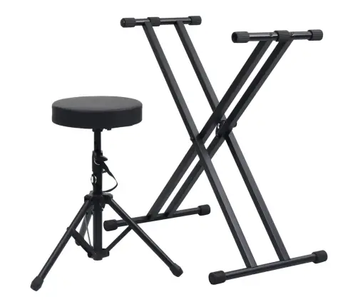 Süntesaatori Aluse Ja Pingi Komplekt, Must