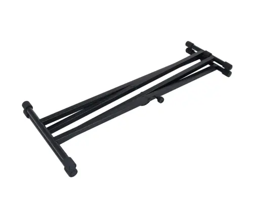 Taustiņinstrumentu Statīvs Un Soliņš,  Dubults, Melns Vidaxl