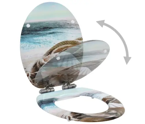 Tualetes Poda Sēdeklis, Lēni Aizverams, Mdf, Gliemenes Dizains Vidaxl Tualetes Poda Sēdeklis, Lēni Aizverams, Mdf, Gliemenes Dizains Vidaxl