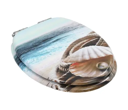 Tualetes Poda Sēdeklis, Lēni Aizverams, Mdf, Gliemenes Dizains Vidaxl Tualetes Poda Sēdeklis, Lēni Aizverams, Mdf, Gliemenes Dizains Vidaxl