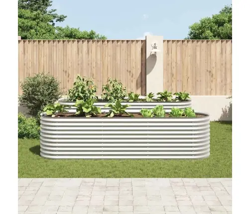 Lovelis, Sidabrinis, 320X80X81cm Plienas, Aukštas