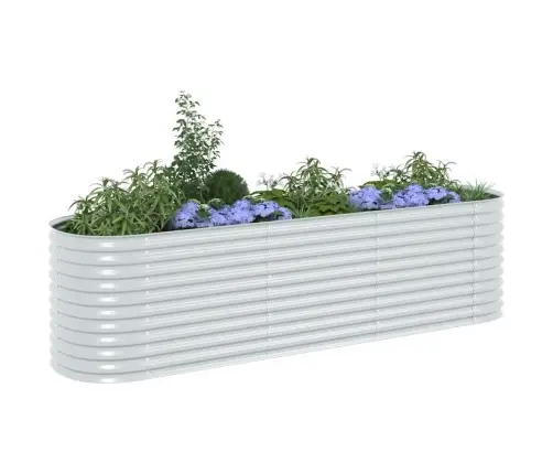 Lovelis, Sidabrinis, 320X80X81cm Plienas, Aukštas