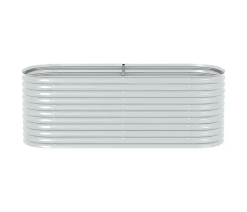 Augstā Puķu Kaste, 240X80X81 Cm, Cinkots Tērauds, Sudraba Krāsa Vidaxl