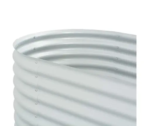 Augstā Puķu Kaste, 240X80X81 Cm, Cinkots Tērauds, Sudraba Krāsa Vidaxl