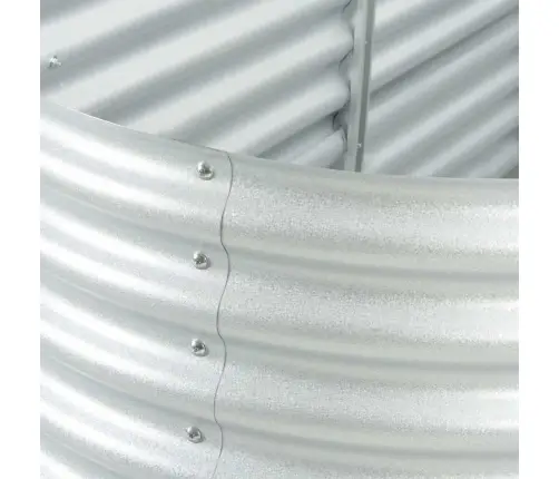 Augstā Puķu Kaste, 240X80X81 Cm, Cinkots Tērauds, Sudraba Krāsa Vidaxl