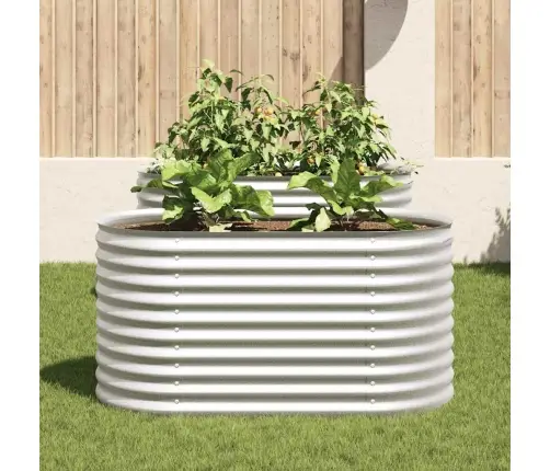 Taimelava, Tsingitud Teras, 160 X 80 X 81 cm Hõbedane