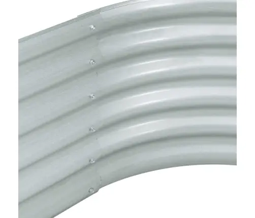 Augstā Puķu Kaste, 320X80X44 Cm, Cinkots Tērauds, Sudraba Krāsa Vidaxl