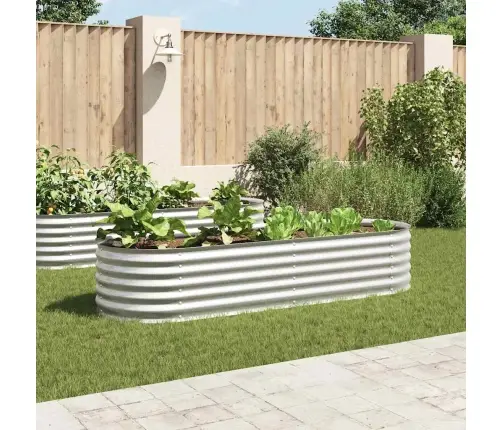 Taimelava, Tsingitud Teras, 240 X 80 X 44 cm Hõbedane