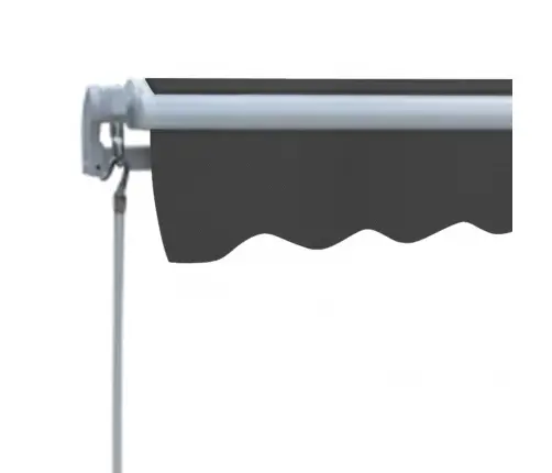 Sulankstoma Markizė, Vald. Rank. Būd., 300cm Antracito Spalvos