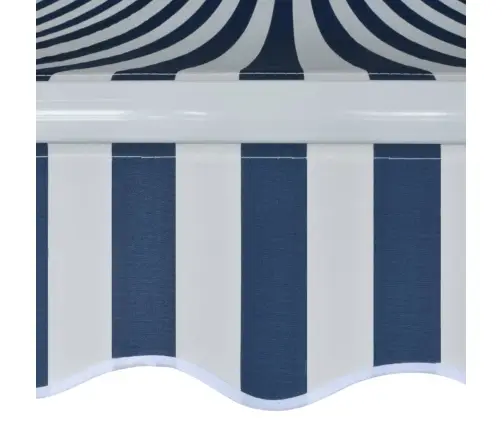 Sulankstoma Markizė, Vald. Rank. Būd., 450cm Mėl./Balt. Sp.