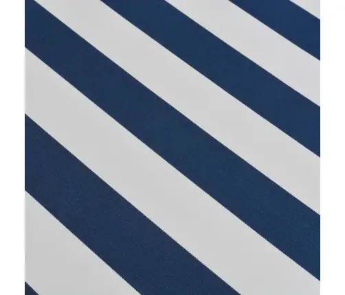 Markīze, Manuāli Darbināma, 500 Cm, Zila/Balta Vidaxl